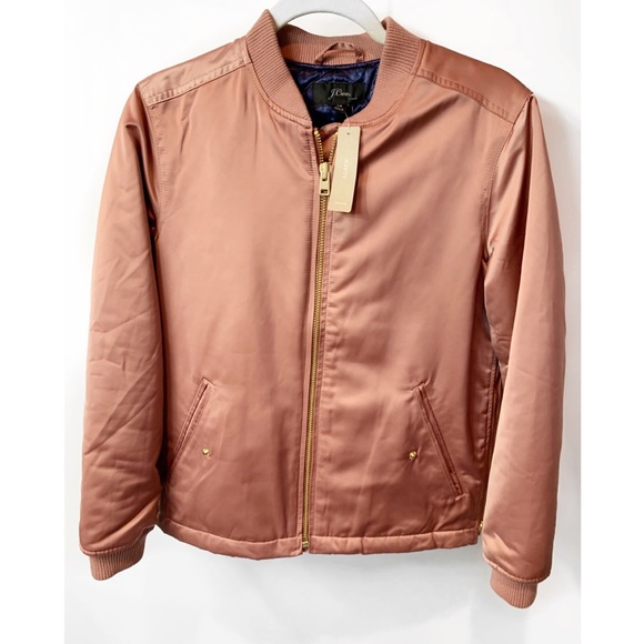 J. Crew Jackets & Blazers - NWT J. Crew pink bomber jacket xs